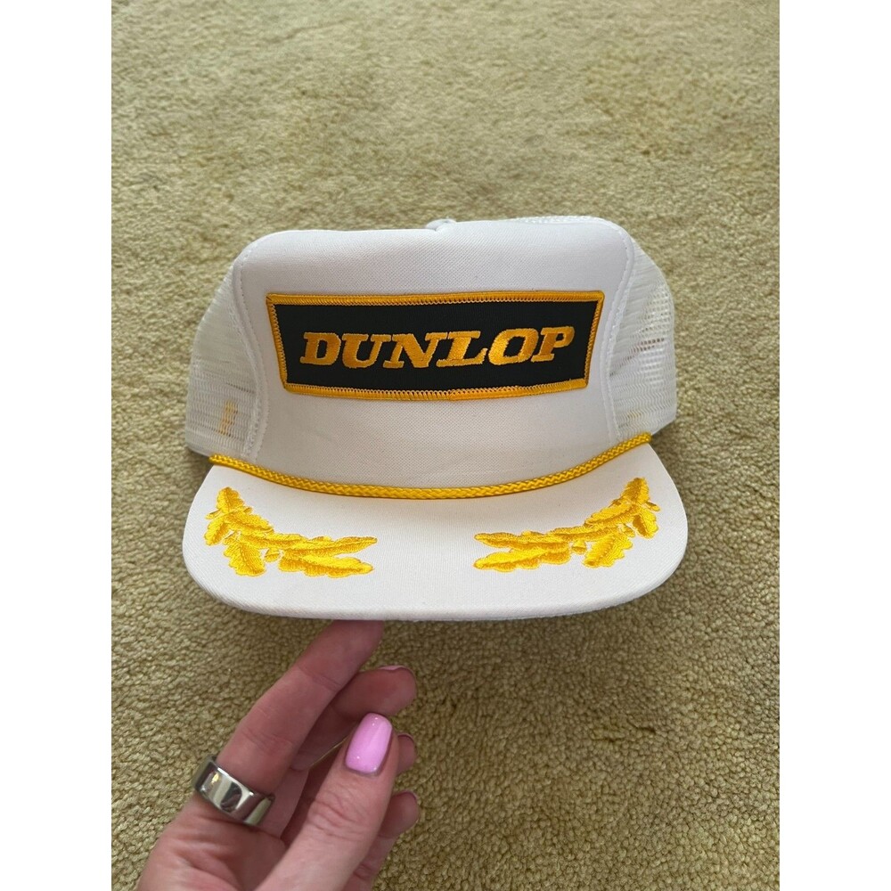 Vintage Dunlop Otto Trucker Snapback Hat